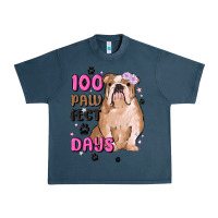 Midnight Navy 100 days of school Urban Heavy Tee - MaliasSmallBusiness