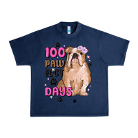 Navy 100 days of school Urban Heavy Tee - MaliasSmallBusiness