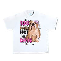 White 100 days of school Urban Heavy Tee - MaliasSmallBusiness