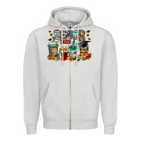 Dove Grey senior 2023 coffee cups Zipper Hoodie - Jasminsmagicworld