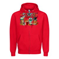 Red senior 2023 coffee cups Zipper Hoodie - Jasminsmagicworld