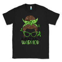 Black messy bun mental health warrior Classic Tee - MaliasSmallBusiness