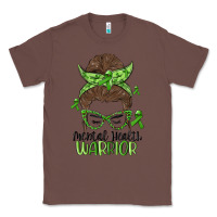 Chestnut messy bun mental health warrior Classic Tee - MaliasSmallBusiness