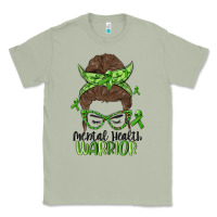 Matcha messy bun mental health warrior Classic Tee - MaliasSmallBusiness