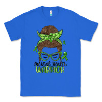 True Royal messy bun mental health warrior Classic Tee - MaliasSmallBusiness