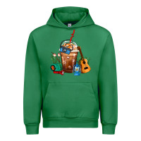 Emerald Camping Frappe Coffee Urban Hoodie - FaDigitalArtStudio
