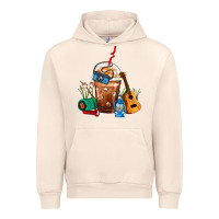 Sandshell Camping Frappe Coffee Urban Hoodie - FaDigitalArtStudio