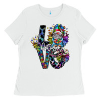 White love autism Ladies Tee - SublimationCraftShop