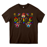 Chocolate Brown pride gnome Heavy Core Tee - CowhideDigitalArt