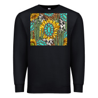 Black western cactus with sunflowers and turquoise tumbler tbs Premium Sweatshirt - TumblerDesignByShophia