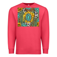Cardinal western cactus with sunflowers and turquoise tumbler tbs Premium Sweatshirt - TumblerDesignByShophia
