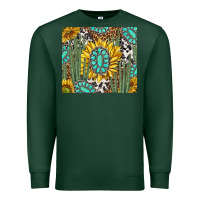 Sports Green western cactus with sunflowers and turquoise tumbler tbs Premium Sweatshirt - TumblerDesignByShophia