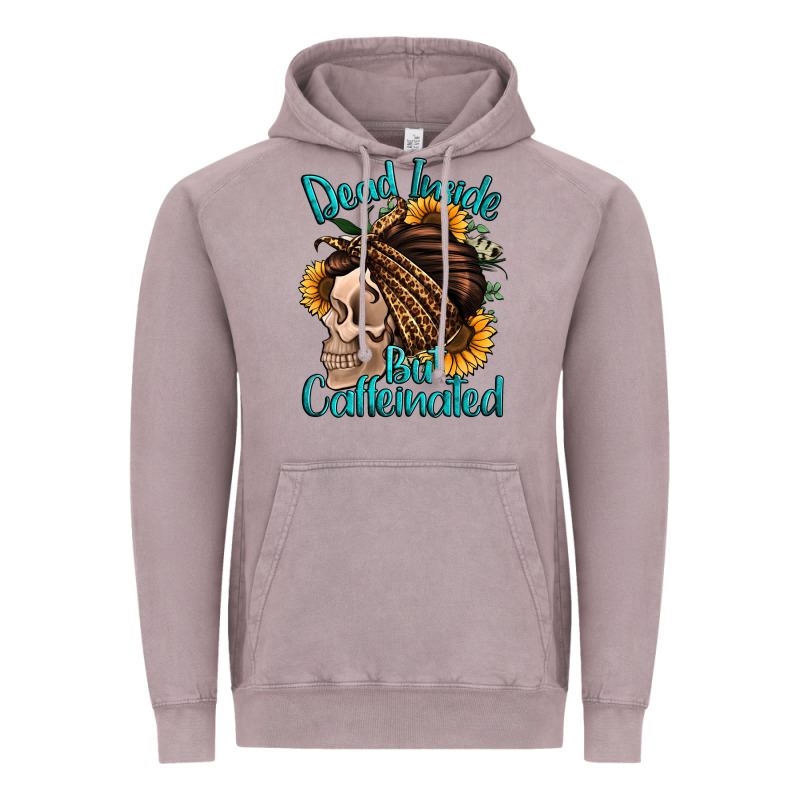 Dead Inside But Caffeinated Vintage Hoodie by Jasminsmagicworld | Teevron