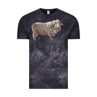 Cloud Black rambouillet sheep Vintage Tee - LillyAllenDesigns