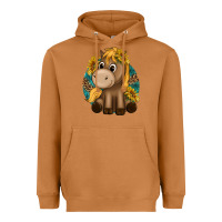 Meerkat cute baby horse amd sunflowers Heavyweight Hoodie - texasbilliewilder