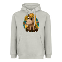 Moon Dust cute baby horse amd sunflowers Heavyweight Hoodie - texasbilliewilder