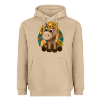 Mushroom cute baby horse amd sunflowers Heavyweight Hoodie - texasbilliewilder