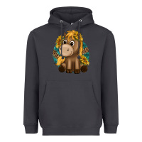 Cute Baby Horse Amd Sunflowers Heavyweight Hoodie | Teevron