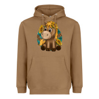 Toasted Coconut cute baby horse amd sunflowers Heavyweight Hoodie - texasbilliewilder
