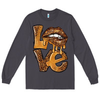 Smoke love leopard with lips Long Sleeve Tee - NancyCooperArtShop