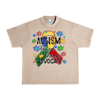 French Oak autism listen learn advocate Urban Heavy Tee - MaliasSmallBusiness