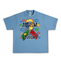 Pebble Blue autism listen learn advocate Urban Heavy Tee - MaliasSmallBusiness