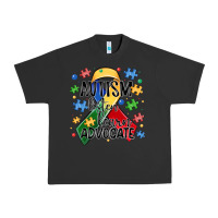 Pigment Black autism listen learn advocate Urban Heavy Tee - MaliasSmallBusiness