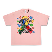 Salmon autism listen learn advocate Urban Heavy Tee - MaliasSmallBusiness