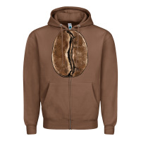 Chestnut coffee bean Zipper Hoodie - BarkalooDesign
