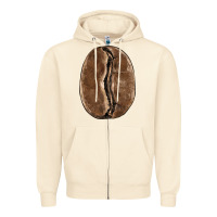 Sandshell coffee bean Zipper Hoodie - BarkalooDesign