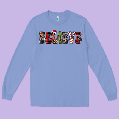 Believe Long Sleeve Tee Designed By Jahusdesignshop