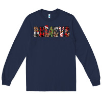 Navy believe Long Sleeve Tee - JahusDesignShop