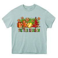 Arona Tis The Season Christmas With Softball And Gingerbread Man Heavy Core Tee - FaDigitalArtStudio