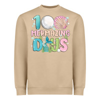 Mushroom 100 mermazing days Heavyweight Sweatshirt - MaliasSmallBusiness