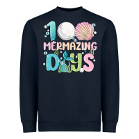 Navy 100 mermazing days Heavyweight Sweatshirt - MaliasSmallBusiness