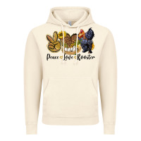Vintage Artic Peace Love Rooster Vintage Hoodie - LillyAllenDesigns
