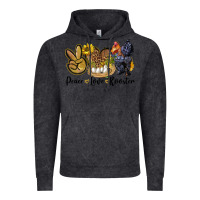 Vintage Black Peace Love Rooster Vintage Hoodie - LillyAllenDesigns