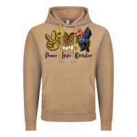 Peace Love Rooster Vintage Hoodie | Teevron