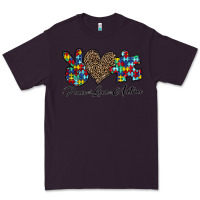 Plum peace love autism1 Premium Tee - CowhideDigitalArt