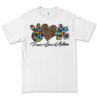White peace love autism1 Premium Tee - CowhideDigitalArt