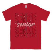Red senior Classic Tee - MaliasSmallBusiness
