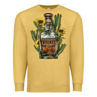 Antique Gold Western whiskey bottle Premium Sweatshirt - HowdyJamesFarm