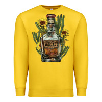 Lemon Western whiskey bottle Premium Sweatshirt - HowdyJamesFarm
