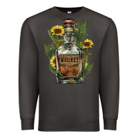 Smoke Western whiskey bottle Premium Sweatshirt - HowdyJamesFarm