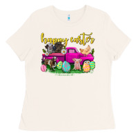 Bone happy easter truck with farm animal Ladies Tee - Neo Western