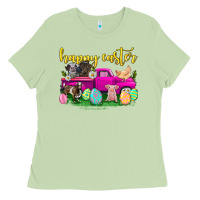Matcha happy easter truck with farm animal Ladies Tee - Neo Western