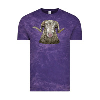 Cloud Purple rambouillet sheep head Vintage Tee - LillyAllenDesigns