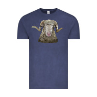 Vintage Denim rambouillet sheep head Vintage Tee - LillyAllenDesigns