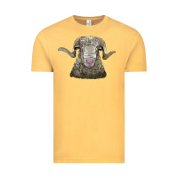 Vintage Mustard rambouillet sheep head Vintage Tee - LillyAllenDesigns