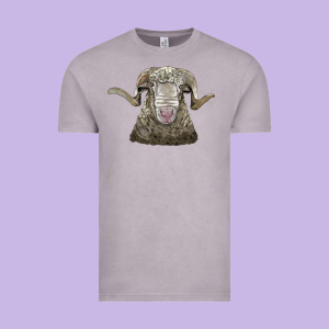 Rambouillet Sheep Head Vintage Tee Designed By Lillyallendesigns